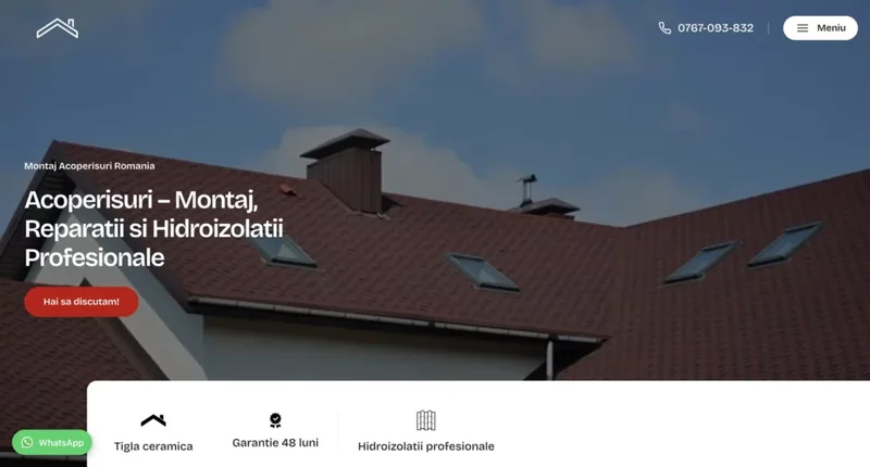 Creare site de prezentare/ site Web/ magazin online.