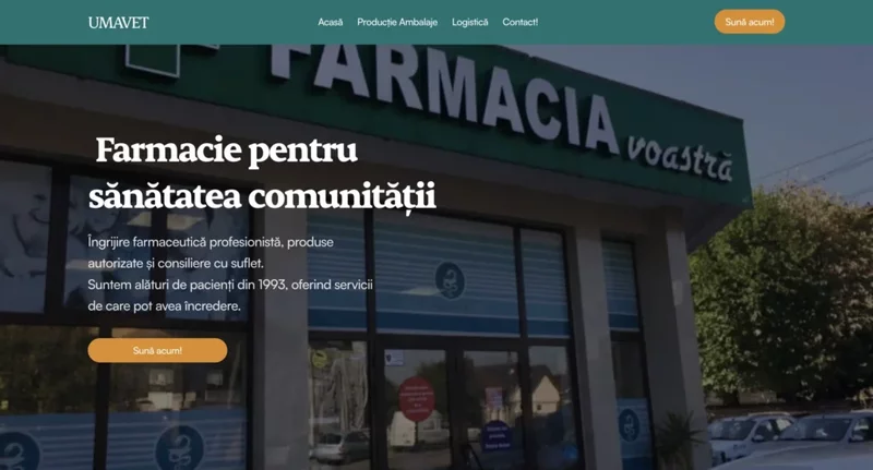 Creare site de prezentare/ site Web/ magazin online.